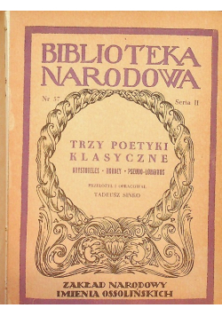 Trzy poetyki klasyczne