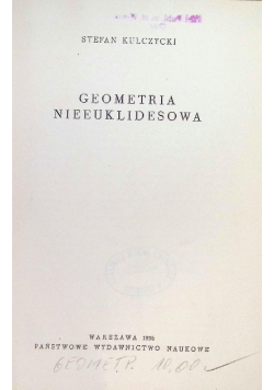 Geometria nieeuklidesowa
