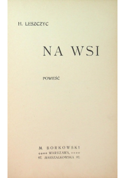 Na wsi 1908r.
