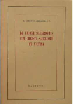 De Unione sacerdotis cum christo sacerdote et victima