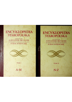 Encyklopedia staropolska Tom I  i  II