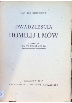 Dwadzieścia homilij i mów 1947 r.