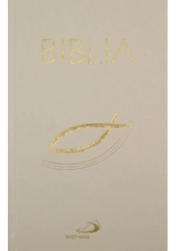 Biblia z rybką biała