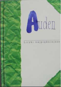 Auden Liryki najpiękniejsze