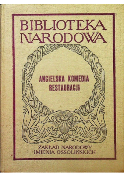 Angielska komedia Restauracji