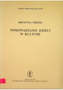 Wprowadzanie dzieci w kulturę