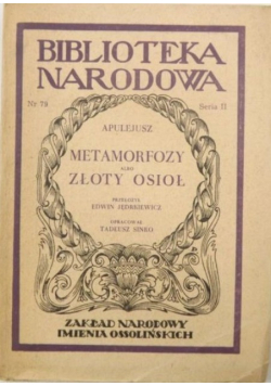 Metamorfozy albo złoty osioł