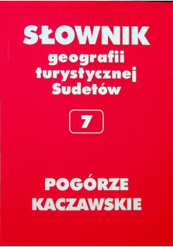 Słownik geografii turystycznej Sudetów 7 Pogórze Kaczawskie