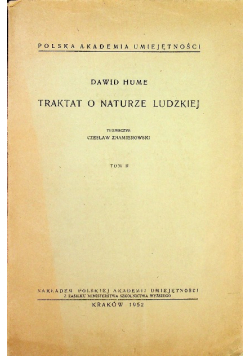 Traktat o naturze ludzkiej Tom II