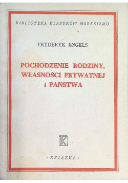Pochodzenie rodziny własności prywatnej i państwa 1947 r.
