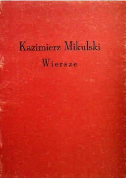 Mikulski Wiersze