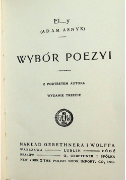 Wybór poezyi