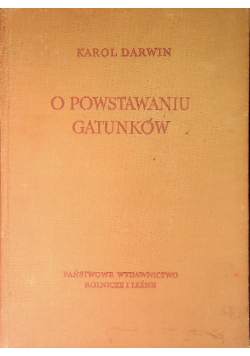 O powstawaniu gatunków