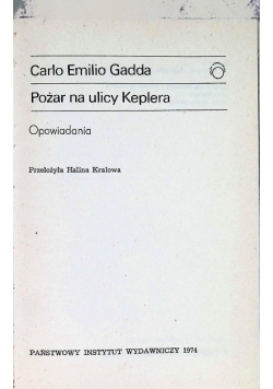 Pożar na ulicy Keplera