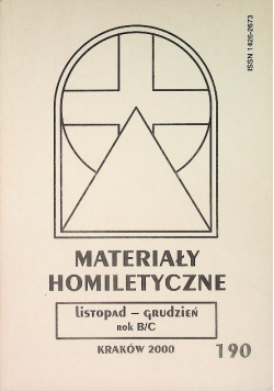 Materiały homiletyczne Nr 190 / 00