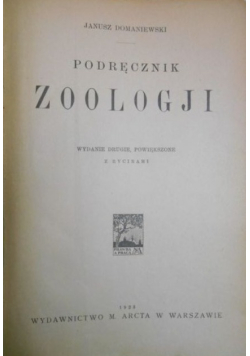 Podręcznik zoologji 1923 r.