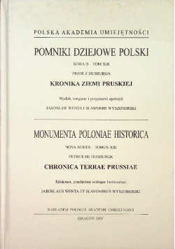 Pomniki dziejowe Polski seria II - Tom XIII