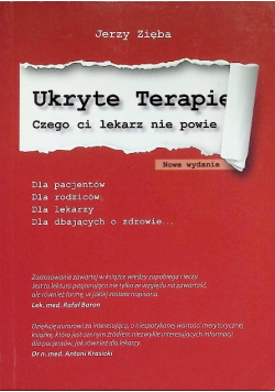 Ukryte terapie Czego ci lekarz nie powie