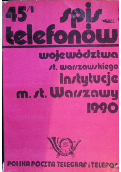Spis telefonów województwa skierniewickiego 1989