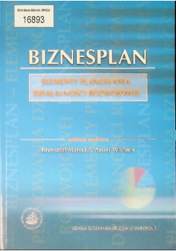 Biznes plan Elementy planowania
