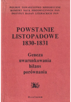 Powstanie listopadowe 1830 - 1831