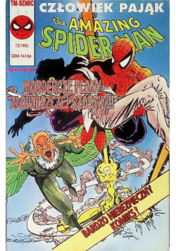 The Amazing Spider - man Mroczne plany złowieszczej szóstki Nr 12 / 92