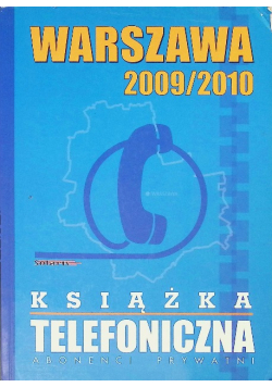 Książka telefoniczna Warszawa 2009 / 2010