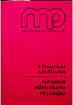 Równania różniczkowe zwyczajne