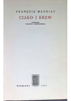 Ciało i krew