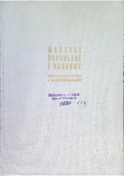 Maszyny budowlane i drogowe