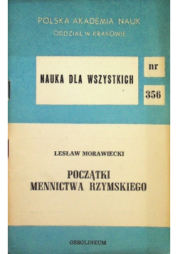 Początki Mennictwa Rzymskiego