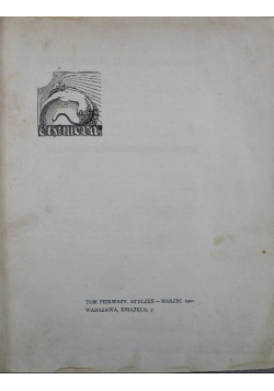 Chimera Tom I styczeń marzec 1901 r.