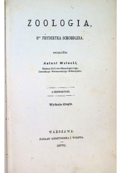 Zoologia dra Fryderyka Schoedlera 1873 r.