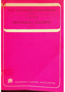 Objaśnienia psalmów Ps 103 - 123