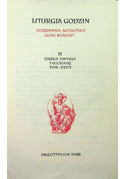 Liturgia Godzin tom IV Okres zwykły tygodnie XVIII XXXIV