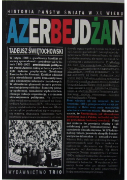 Azerbejdżan Historia państw świata w XX wieku