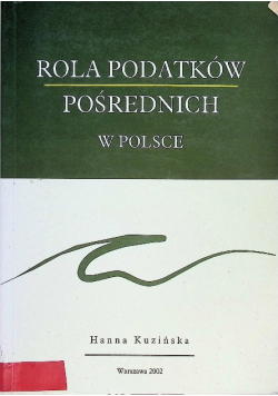 Rola podatków pośrednich w Polsce