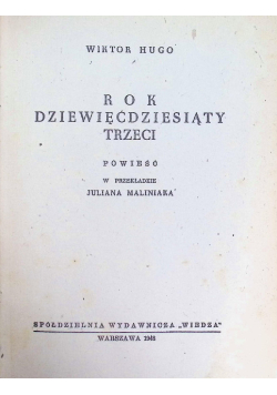 Rok dziewięćdziesiąty trzeci, 1948 r.