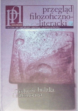 Przegląd filozoficzno literacki Nr 1 i 2 / 12
