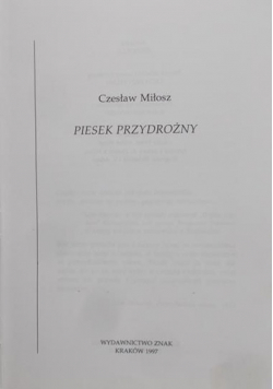 Piasek Przydrożny