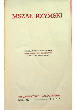 Mszał rzymski