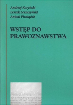 Wstęp do prawoznawstwa