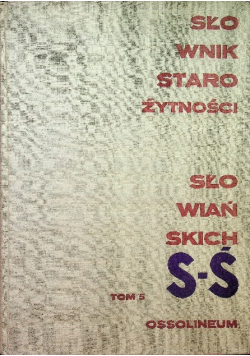 Słownik starożytności słowiańskich Tom 5