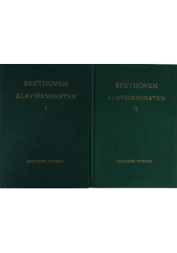 Beethoven Klaviersonaten Band 1 und 2