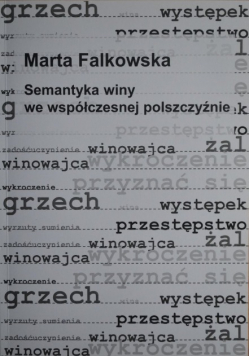 Semantyka winy we współczesnej polszczyźnie