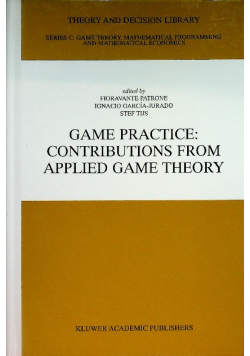 Game Practice: Contributions from Applied Game Theory