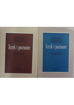 Język i poznanie Tom 1 do 2