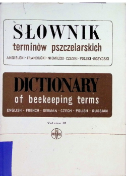 Słownik terminów pszczelarskich