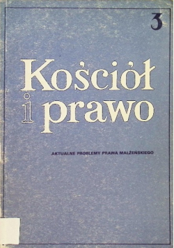 Kościół i Prawo Tom 3