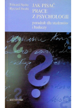 Jak pisać prace z psychologii